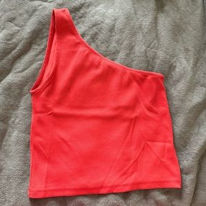 Orange crop top